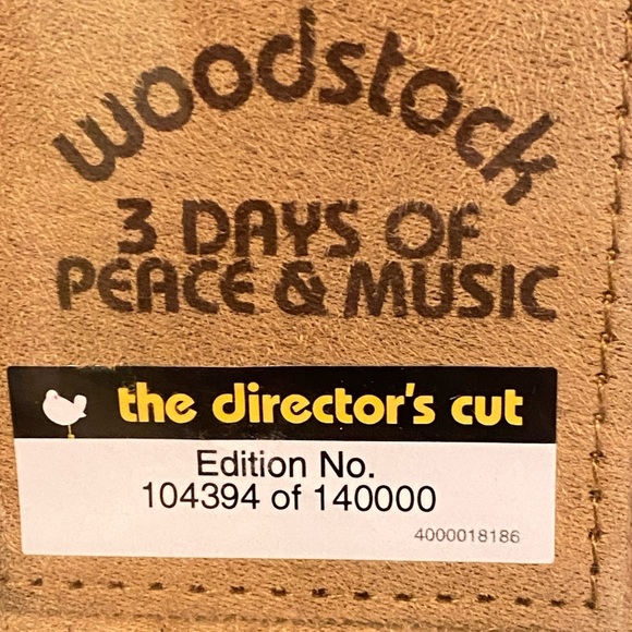 NWT Woodstock: Three Days of Peace & Music DVD, 2009 Directors Cut 40th Set - Picture 3 of 6